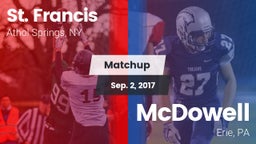 Matchup: St. Francis High vs. McDowell  2017
