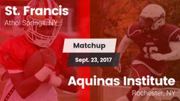 Matchup: St. Francis High vs. Aquinas Institute  2017