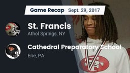 Recap: St. Francis  vs. Cathedral Preparatory School 2017