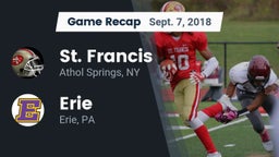 Recap: St. Francis  vs. Erie  2018