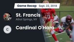 Recap: St. Francis  vs. Cardinal O'Hara 2018
