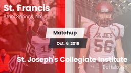 Matchup: St. Francis High vs. St. Joseph's Collegiate Institute 2018