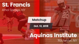 Matchup: St. Francis High vs. Aquinas Institute  2018