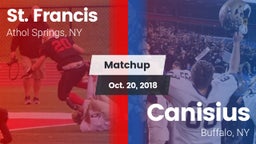 Matchup: St. Francis High vs. Canisius  2018