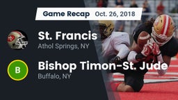 Recap: St. Francis  vs. Bishop Timon-St. Jude  2018