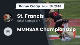 Recap: St. Francis  vs. MMHSAA Championship 2018