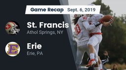 Recap: St. Francis  vs. Erie  2019