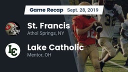 Recap: St. Francis  vs. Lake Catholic  2019