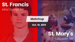 Matchup: St. Francis High vs. St. Mary's  2019