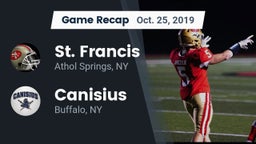 Recap: St. Francis  vs. Canisius  2019