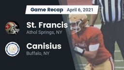 Recap: St. Francis  vs. Canisius  2021