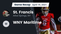 Recap: St. Francis  vs. WNY Maritime 2021