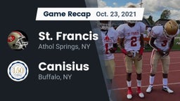 Recap: St. Francis  vs. Canisius  2021