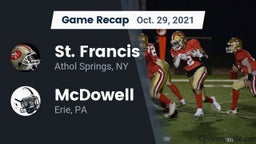 Recap: St. Francis  vs. McDowell  2021