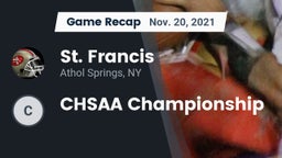 Recap: St. Francis  vs. CHSAA Championship 2021
