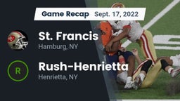 Recap: St. Francis  vs. Rush-Henrietta  2022