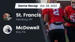 Recap: St. Francis  vs. McDowell  2022