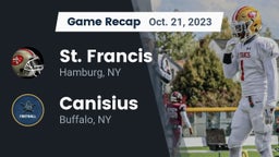 Recap: St. Francis  vs. Canisius  2023