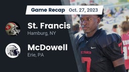 Recap: St. Francis  vs. McDowell  2023