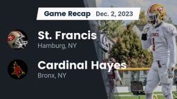 Recap: St. Francis  vs. Cardinal Hayes  2023