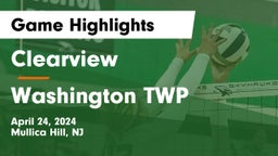 Clearview  vs Washington TWP Game Highlights - April 24, 2024