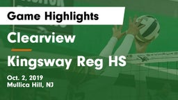 Clearview  vs Kingsway Reg HS Game Highlights - Oct. 2, 2019