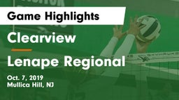 Clearview  vs Lenape Regional  Game Highlights - Oct. 7, 2019