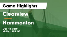 Clearview  vs Hammonton  Game Highlights - Oct. 12, 2019