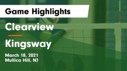 Clearview  vs Kingsway Game Highlights - March 18, 2021