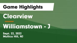 Clearview  vs Williamstown - J Game Highlights - Sept. 22, 2022