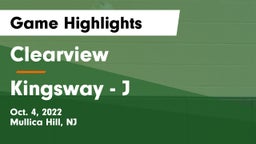 Clearview  vs Kingsway - J Game Highlights - Oct. 4, 2022