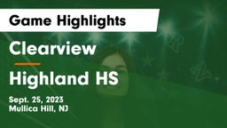 Clearview  vs Highland HS Game Highlights - Sept. 25, 2023