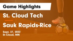 St. Cloud Tech vs Sauk Rapids-Rice  Game Highlights - Sept. 27, 2022