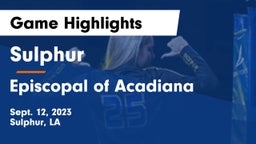 Sulphur  vs Episcopal of Acadiana  Game Highlights - Sept. 12, 2023