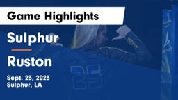 Sulphur  vs Ruston  Game Highlights - Sept. 23, 2023