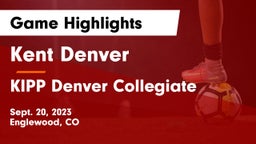 Kent Denver  vs KIPP Denver Collegiate  Game Highlights - Sept. 20, 2023