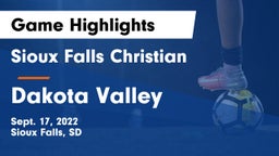 Sioux Falls Christian  vs Dakota Valley  Game Highlights - Sept. 17, 2022