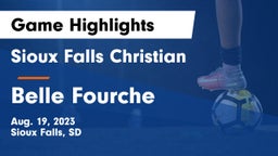 Sioux Falls Christian  vs Belle Fourche Game Highlights - Aug. 19, 2023