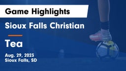Sioux Falls Christian  vs Tea Game Highlights - Aug. 29, 2023