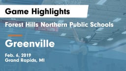 Forest Hills Northern Public Schools vs Greenville Game Highlights - Feb. 6, 2019