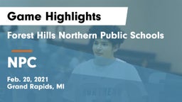 Forest Hills Northern Public Schools vs NPC Game Highlights - Feb. 20, 2021