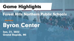 Forest Hills Northern Public Schools vs Byron Center  Game Highlights - Jan. 21, 2022