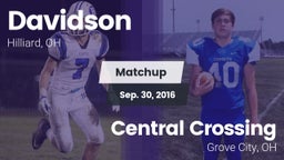 Matchup: Davidson  vs. Central Crossing  2016