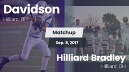 Matchup: Davidson  vs. Hilliard Bradley  2017