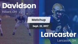 Matchup: Davidson  vs. Lancaster  2017