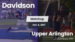 Matchup: Davidson  vs. Upper Arlington  2017