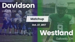 Matchup: Davidson  vs. Westland  2017