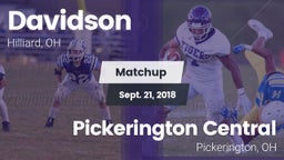 Matchup: Davidson  vs. Pickerington Central  2018