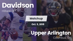 Matchup: Davidson  vs. Upper Arlington  2018