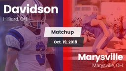 Matchup: Davidson  vs. Marysville  2018